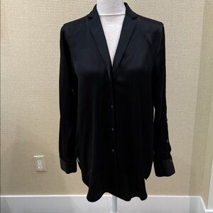 Mel & Lisa, Elegant Black Women's Blouse, size S